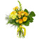Yellow bouquet of roses and chrysanthemum. Ethiopia